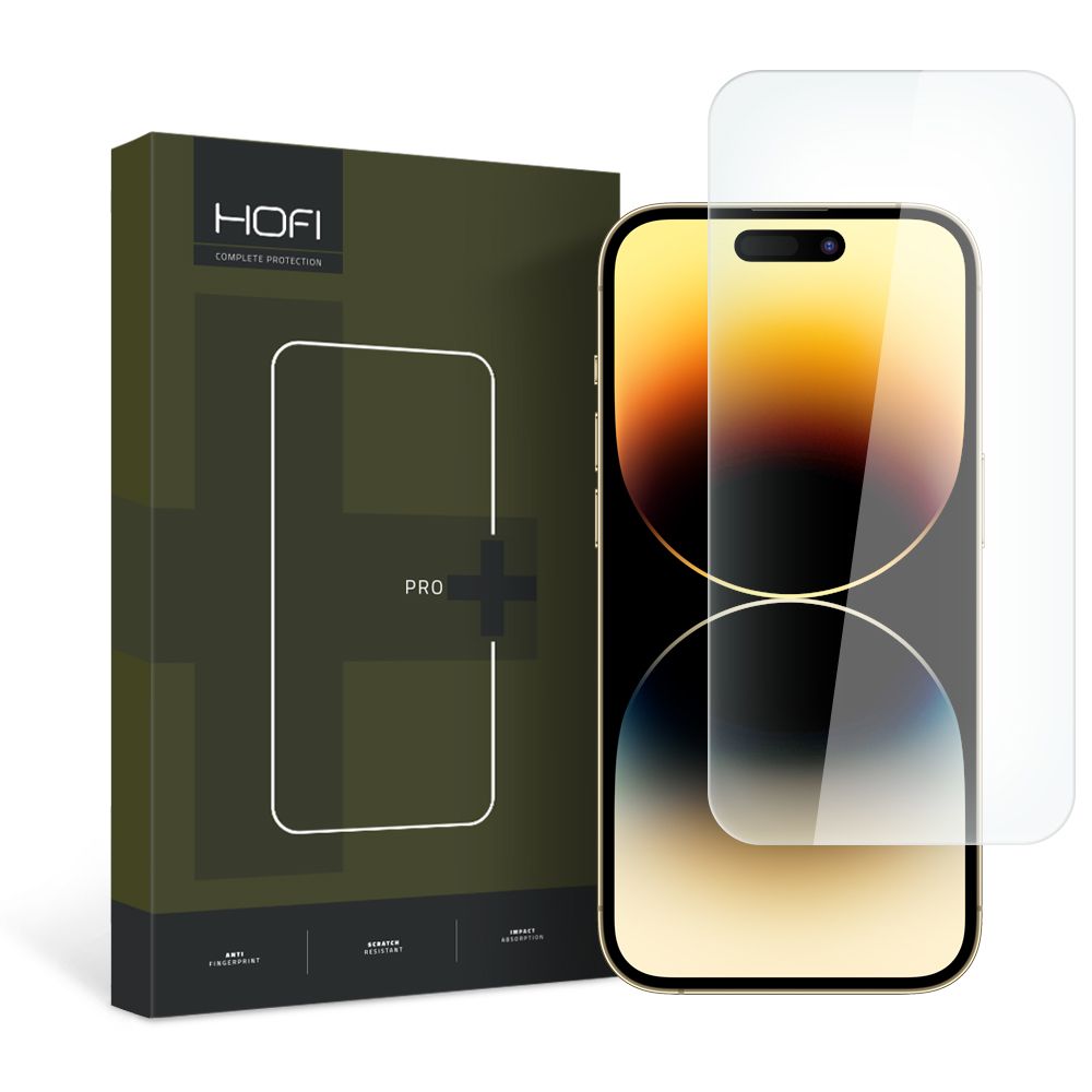 HOFI iPhone 15 Pro Max Skrmskydd Pro+ Hrdat Glas Transparent