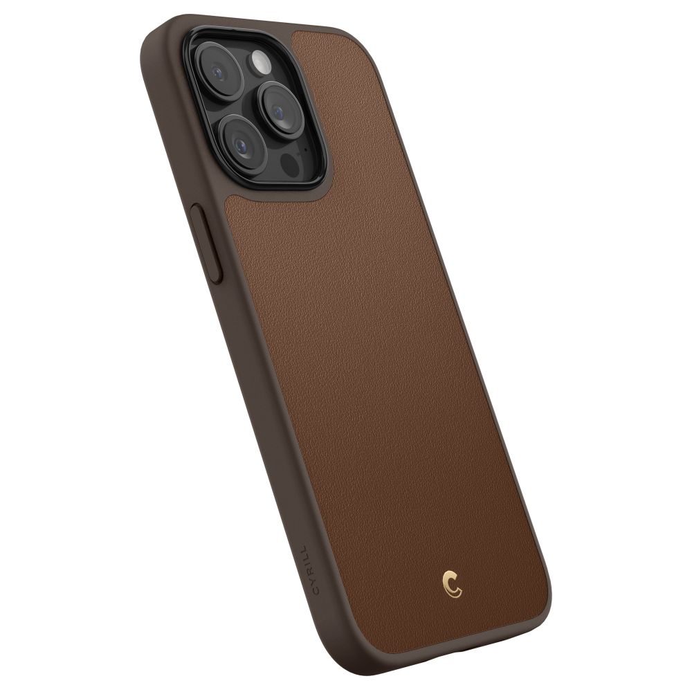 Spigen Cyrill iPhone 15 Pro Skal MagSafe Kajuk Saddle Brown