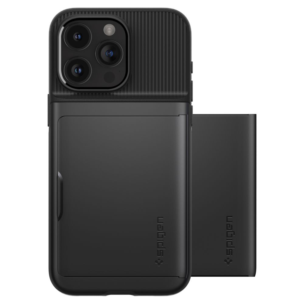 Spigen iPhone 15 Pro Max Skal Slim Armor CS Svart