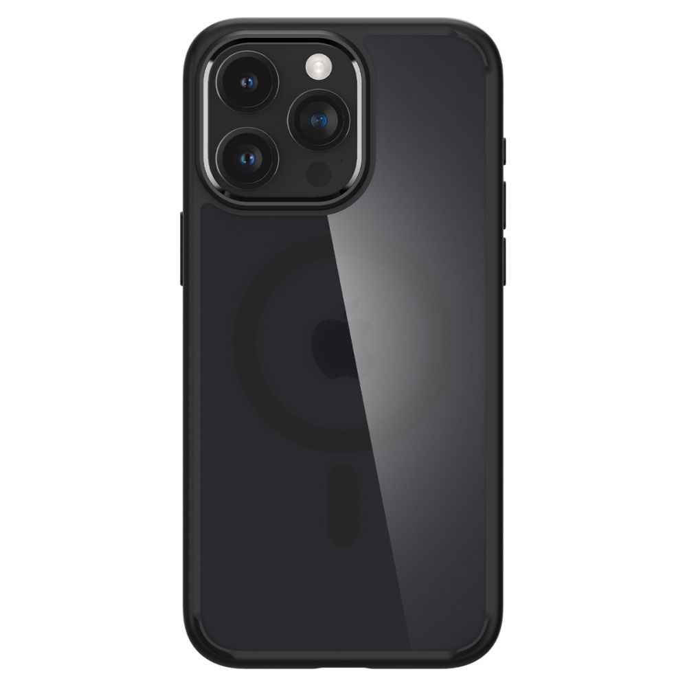 Spigen iPhone 15 Pro Max Skal MagSafe Ultra Hybrid Frostad Svart