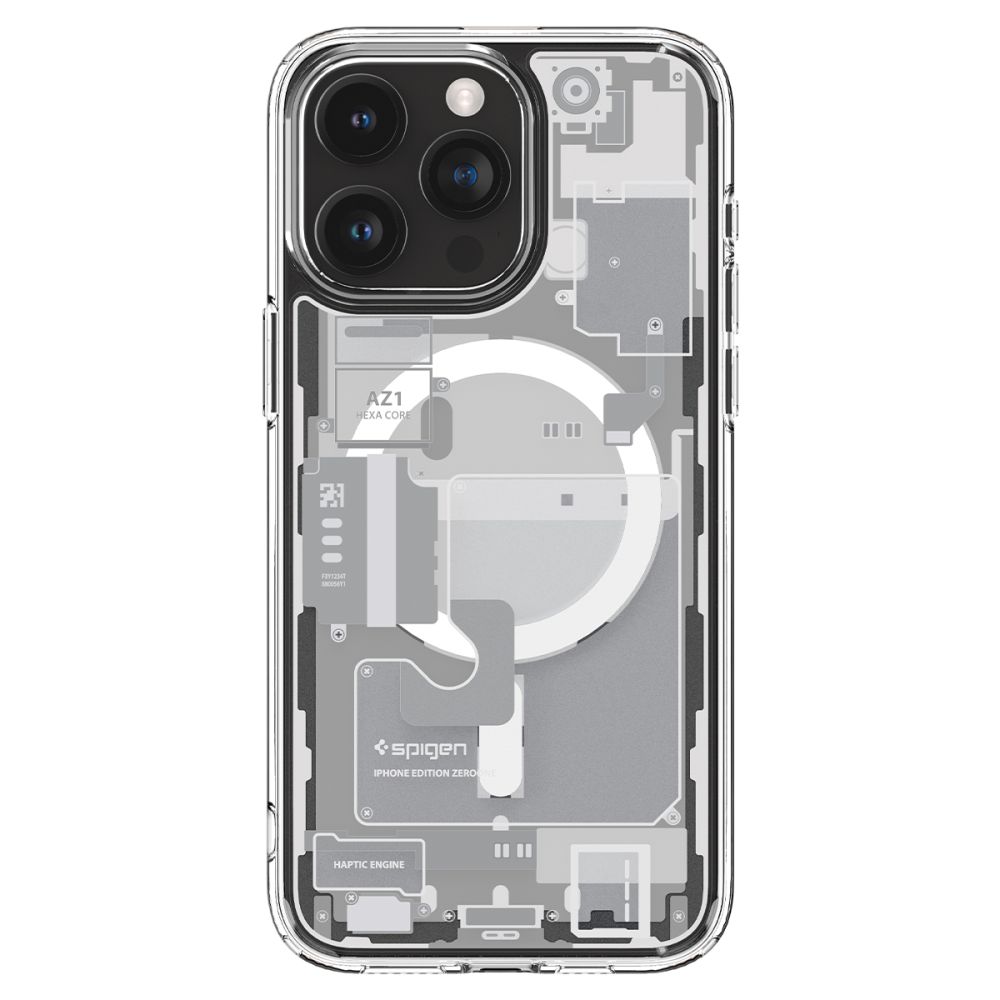 Spigen iPhone 15 Pro Max Skal MagSafe Ultra Hybrid Zero One White