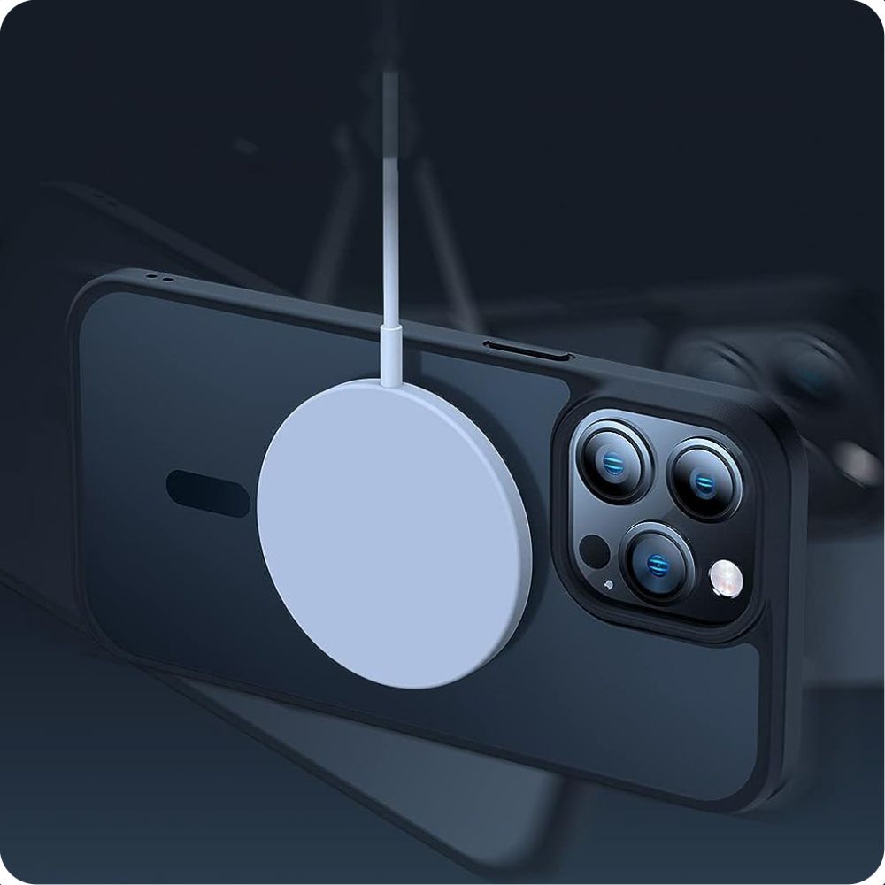 Tech-Protect iPhone 15 Pro Skal MagSafe MagMat Svart/Transparent