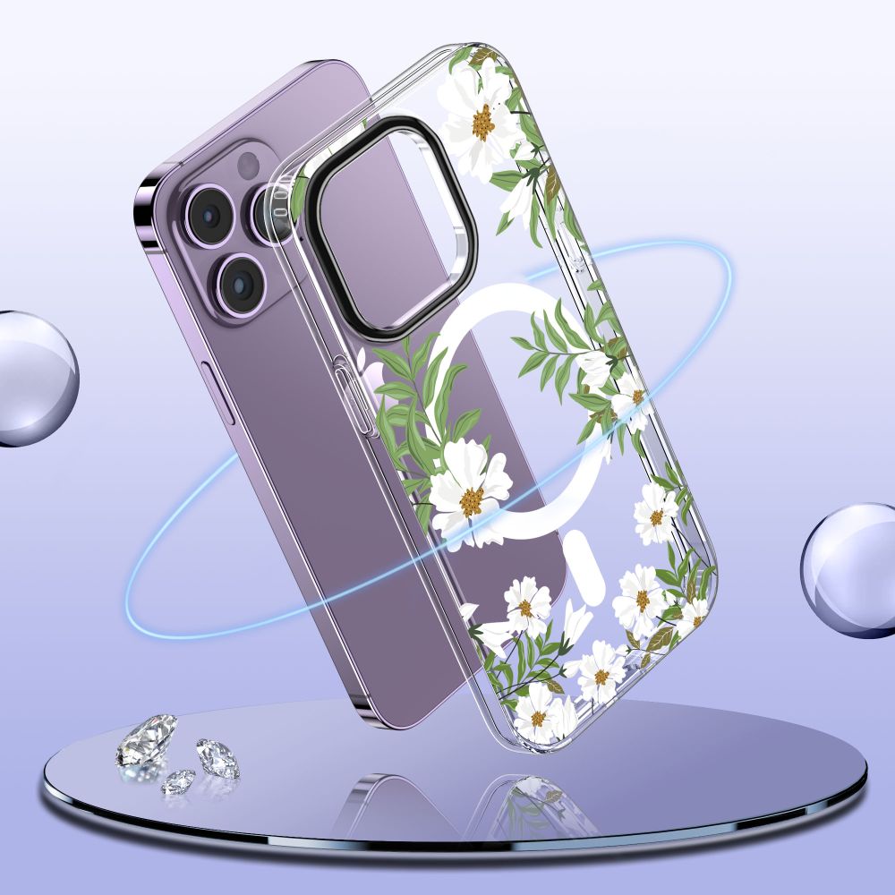 Tech-Protect iPhone 12 / 12 Pro Skal MagMood MagSafe Spring Daisy
