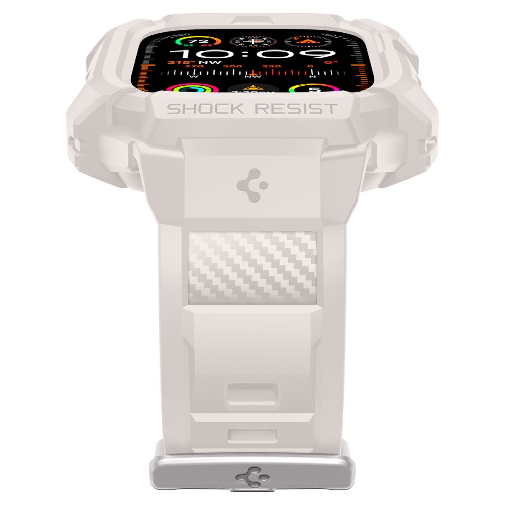 Spigen Apple Watch Ultra 49 mm Skal/Armband Rugged Armor 'Pro' Dune Beige
