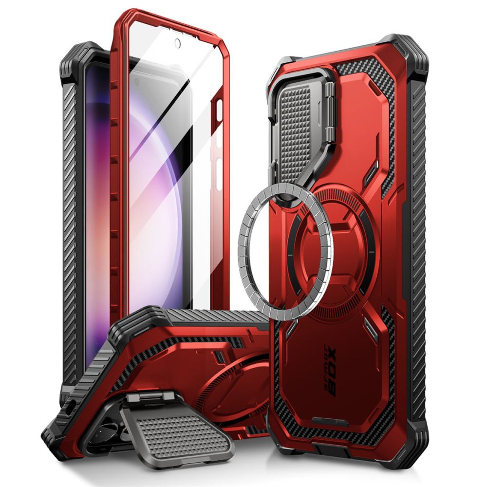 Supcase Galaxy S24 Skal MagSafe Iblsn ArmorBox Ruddy