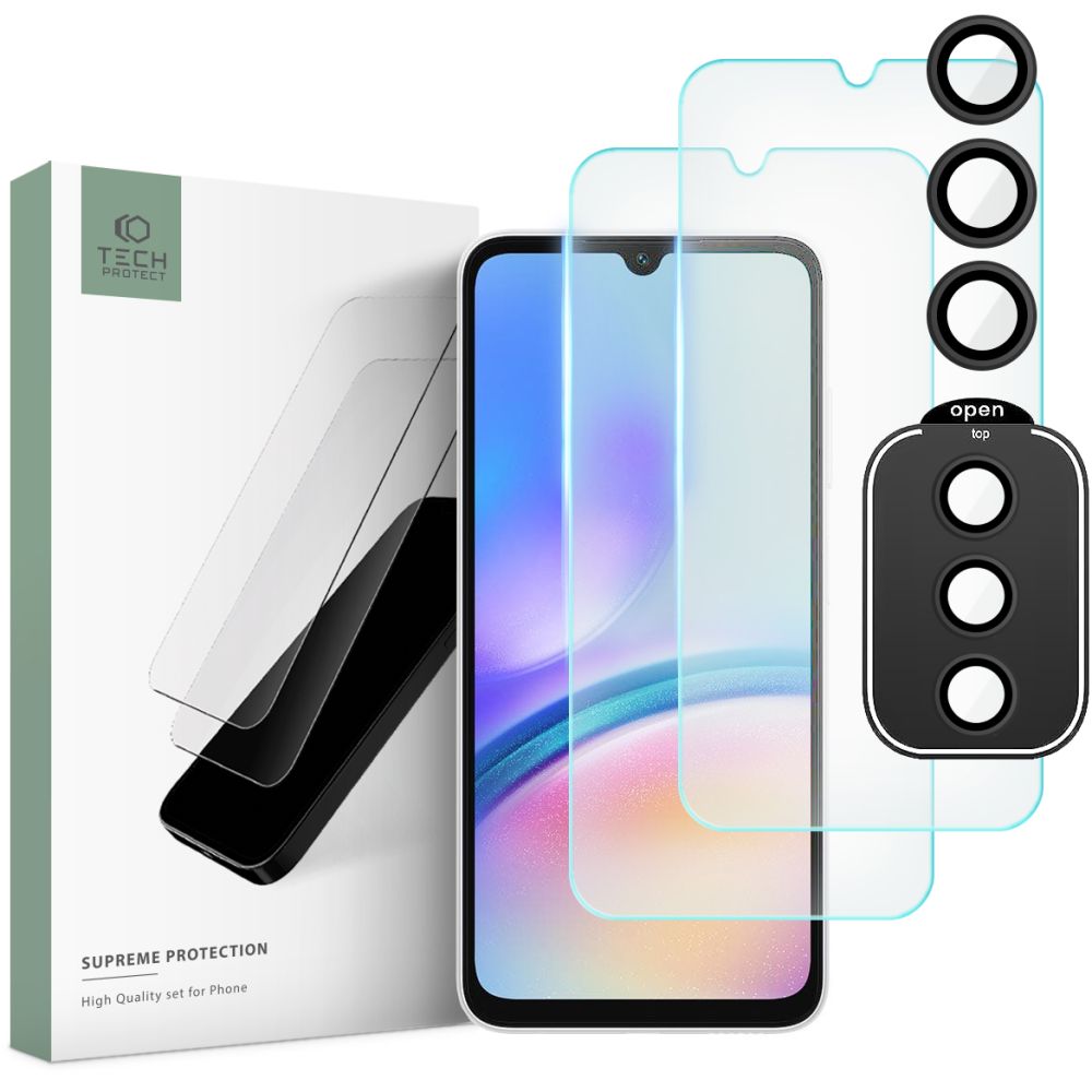 Tech-Protect Galaxy A05s 3-PACK Skrmskydd/Linsskydd