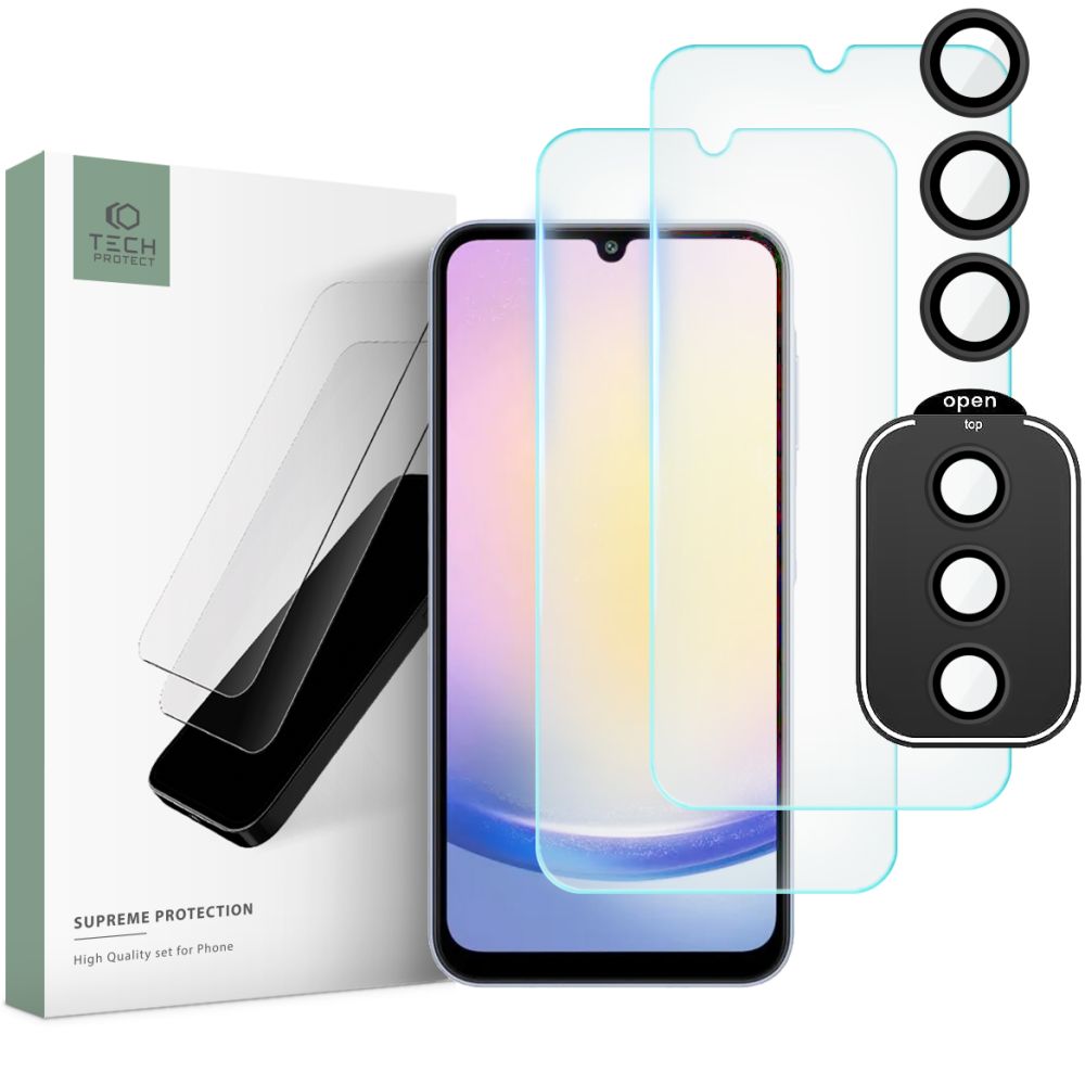 Tech-Protect Galaxy A25 5G 3-PACK Skrmskydd/Linsskydd