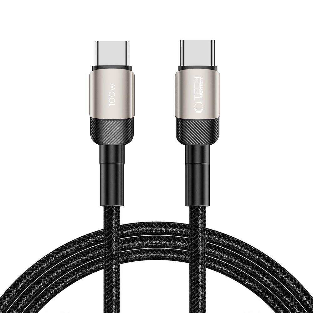 100W/5A 2m PD USB-C - USB-C Kabel UltraBoost Evo Titanium