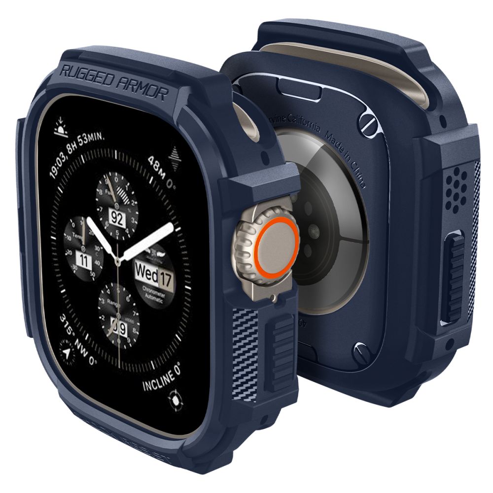 Spigen Apple Watch Ultra 49 mm Skal Rugged Armor Navy Blue