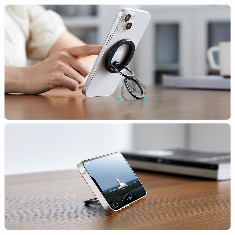 ESR HaloLock MagSafe Telefon Ring Kickstand Svart