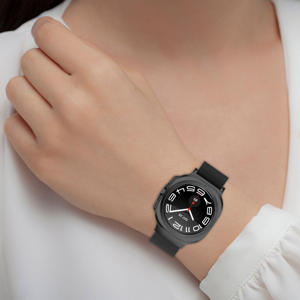 Tech-Protect Galaxy Watch Ultra 47 mm Milanese Armband Svart
