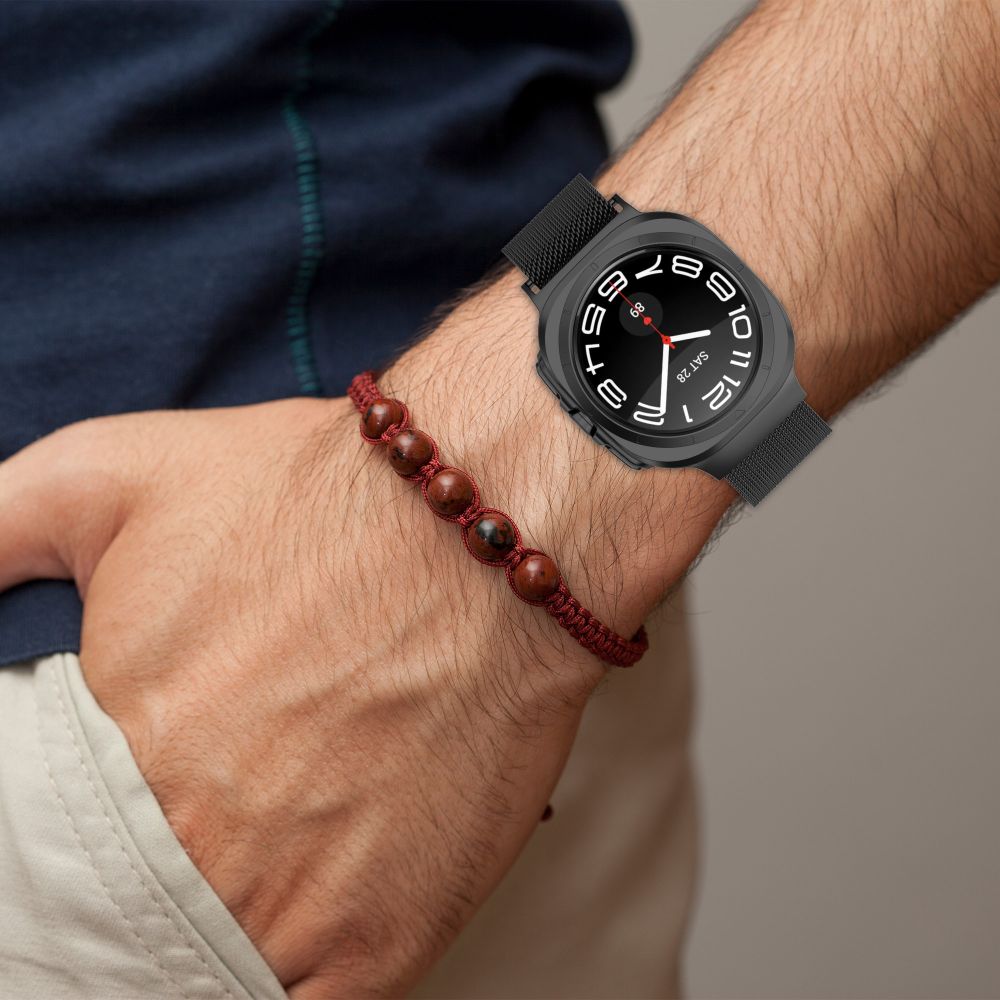 Tech-Protect Galaxy Watch Ultra 47 mm Milanese Armband Silver