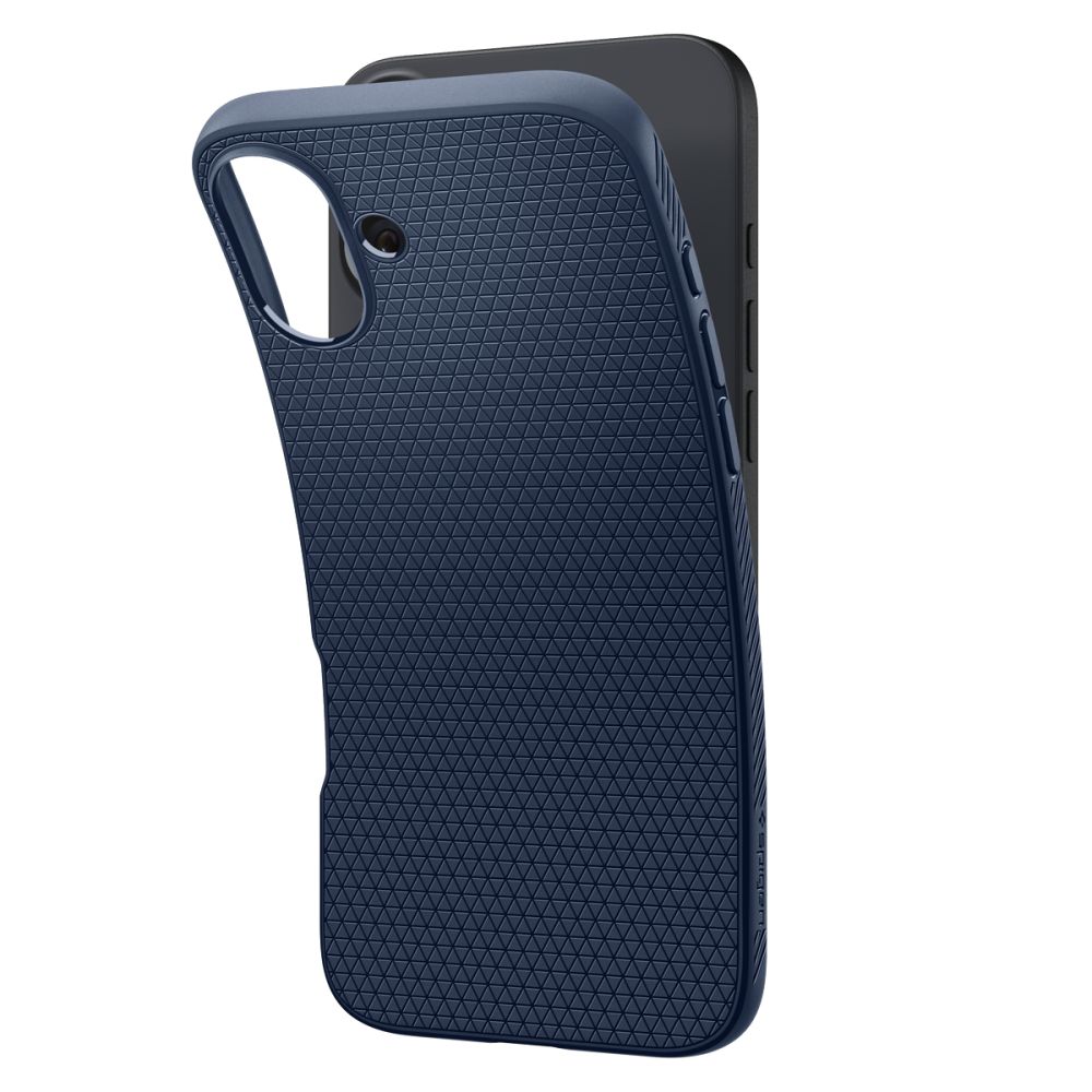 Spigen iPhone 16 Skal Liquid Air Navy Blue