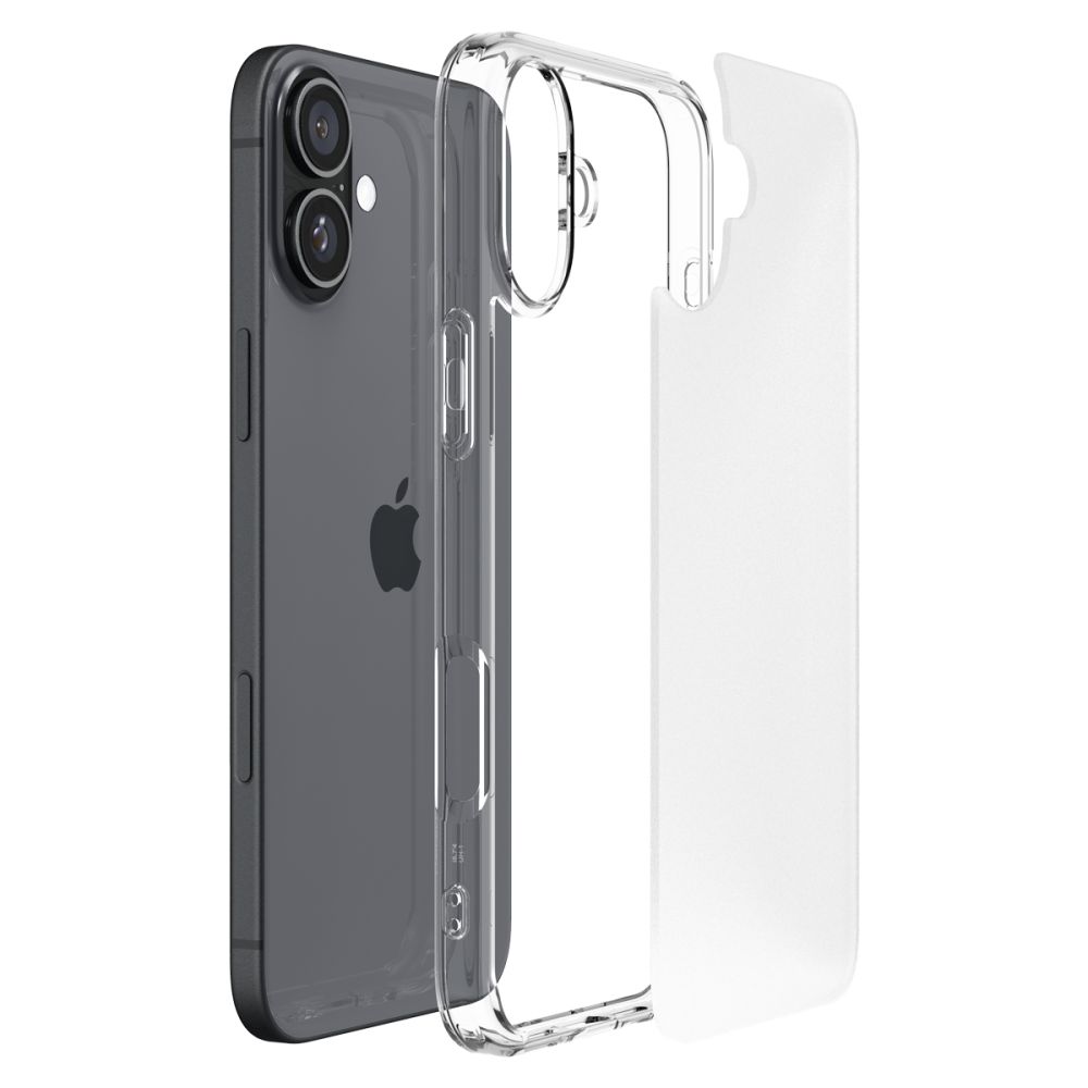 Spigen iPhone 16 Skal Ultra Hybrid Frostad Transparent