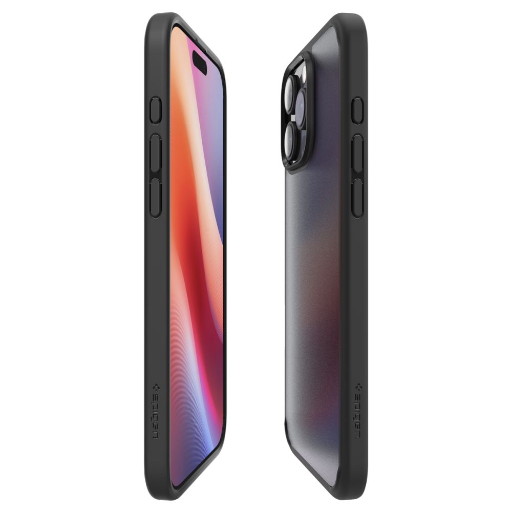 Spigen iPhone 16 Pro Skal Ultra Hybrid Frostad Svart