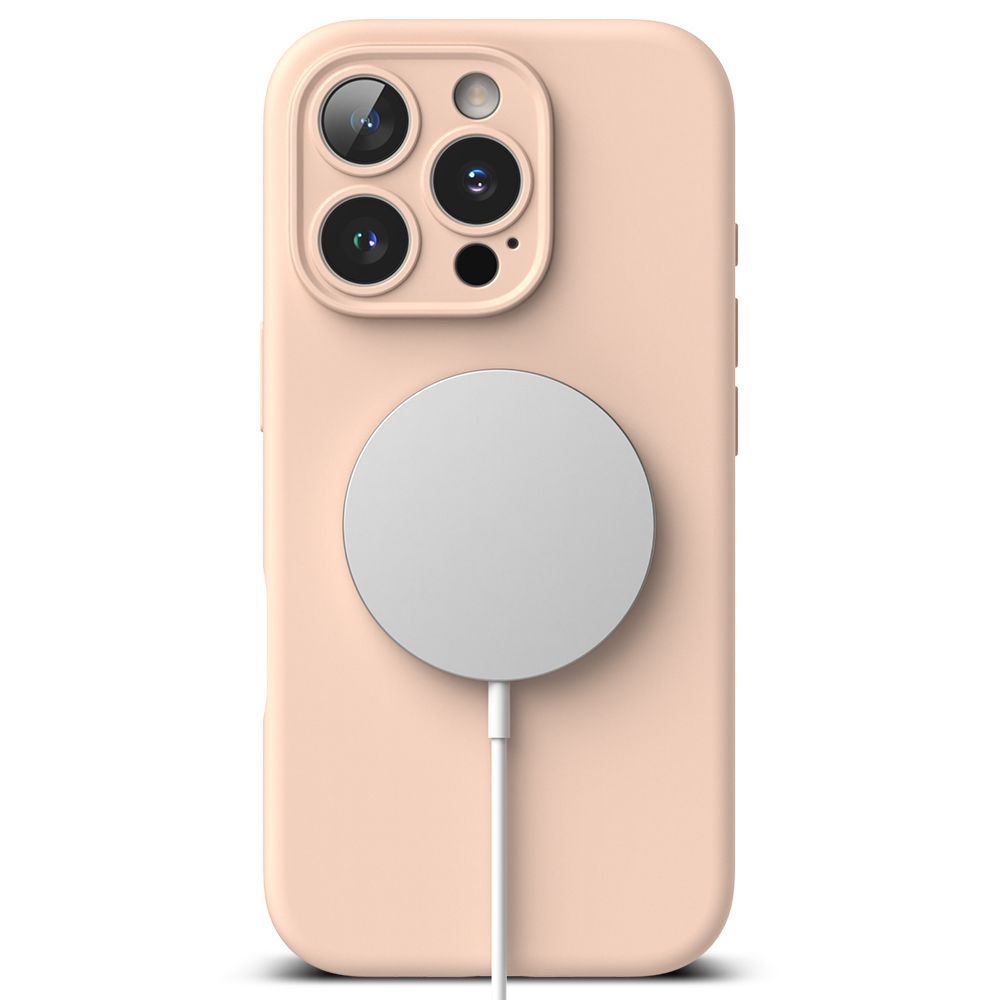 Ringke iPhone 16 Pro Max Skal MagSafe Silikon Pink Sand