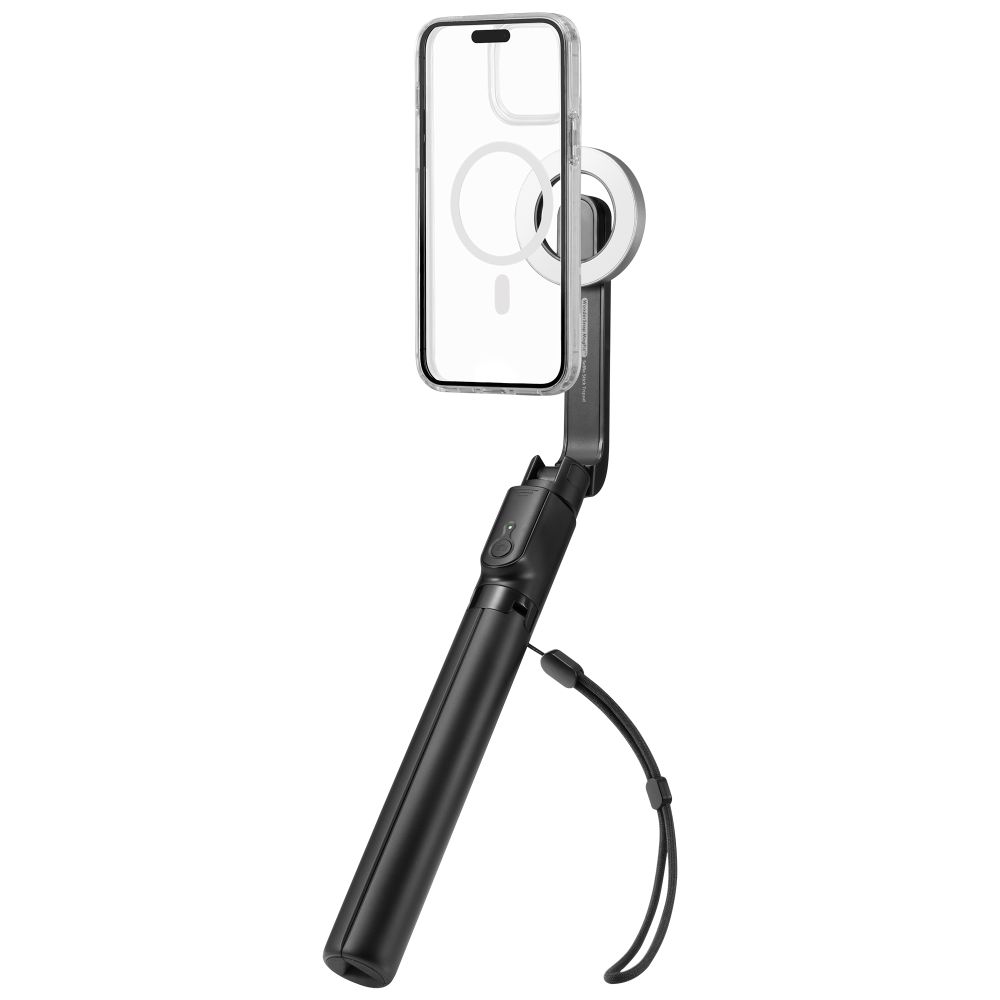 Spigen 120 cm MagSafe Bluetooth Selfiestick Tripod Svart