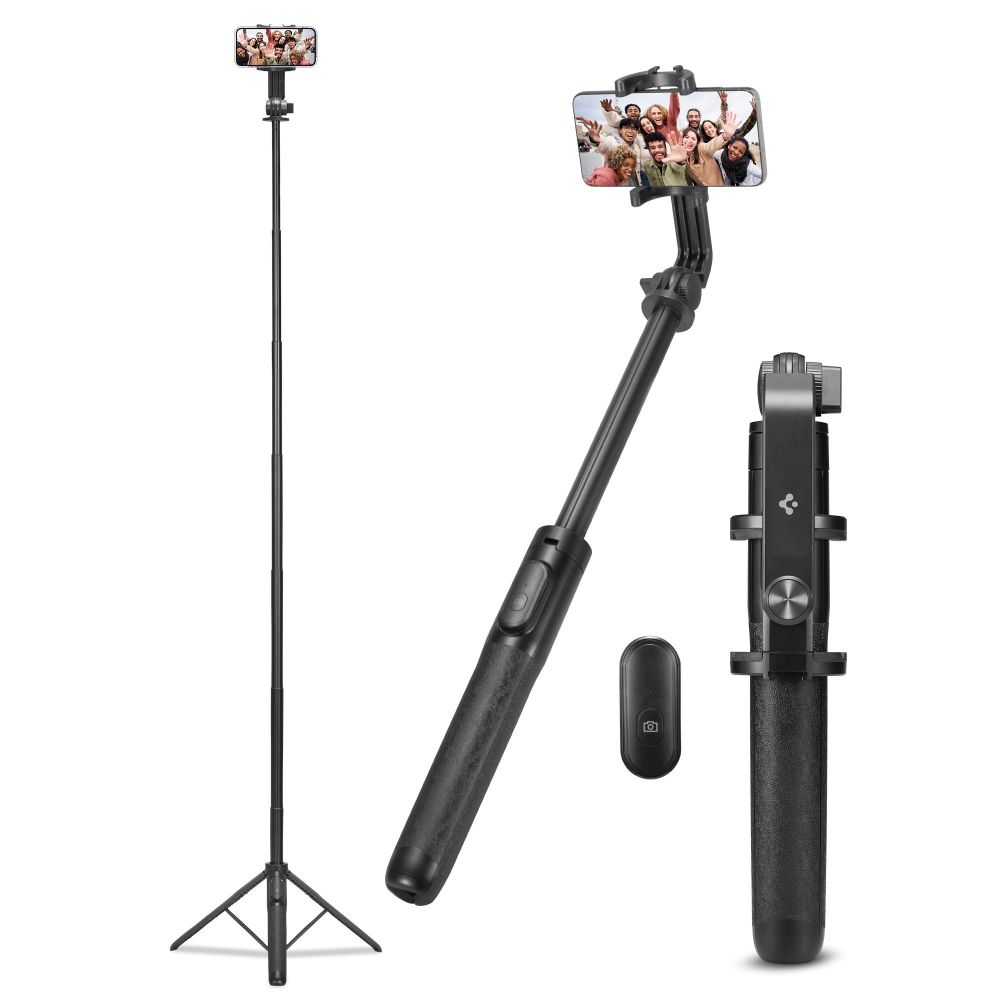 Spigen 161 cm MagSafe Bluetooth Selfiestick Tripod Svart