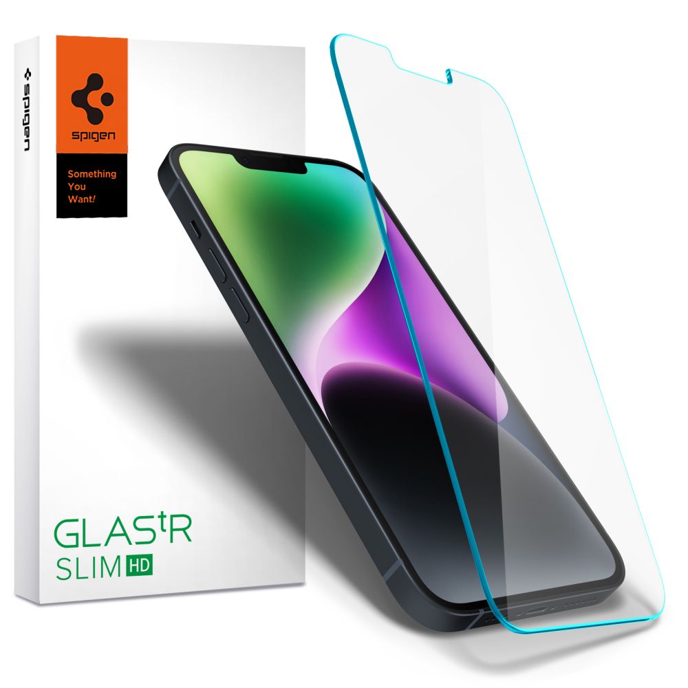 Spigen iPhone 15 Plus/14 Plus/13 Pro Max Skärmskydd GLAS.tR Slim