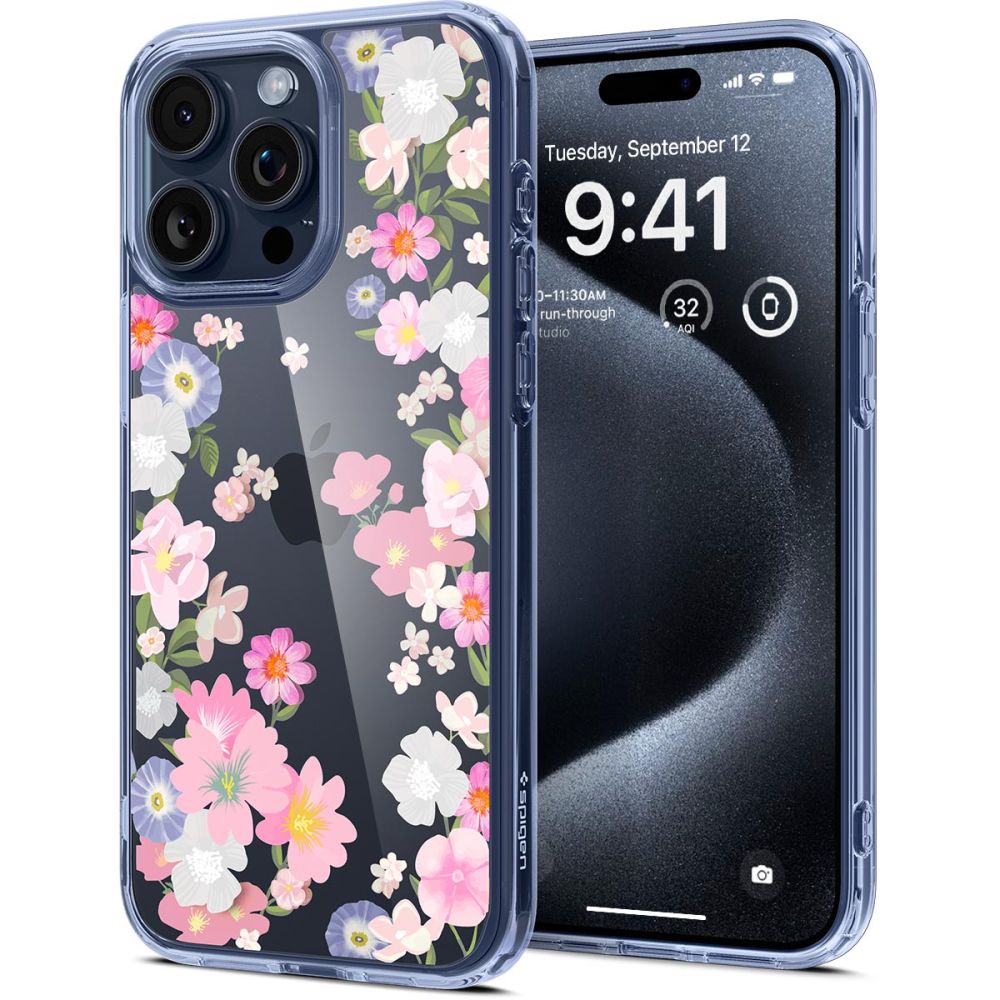 Spigen iPhone 15 Pro Skal Ultra Hybrid Blossom