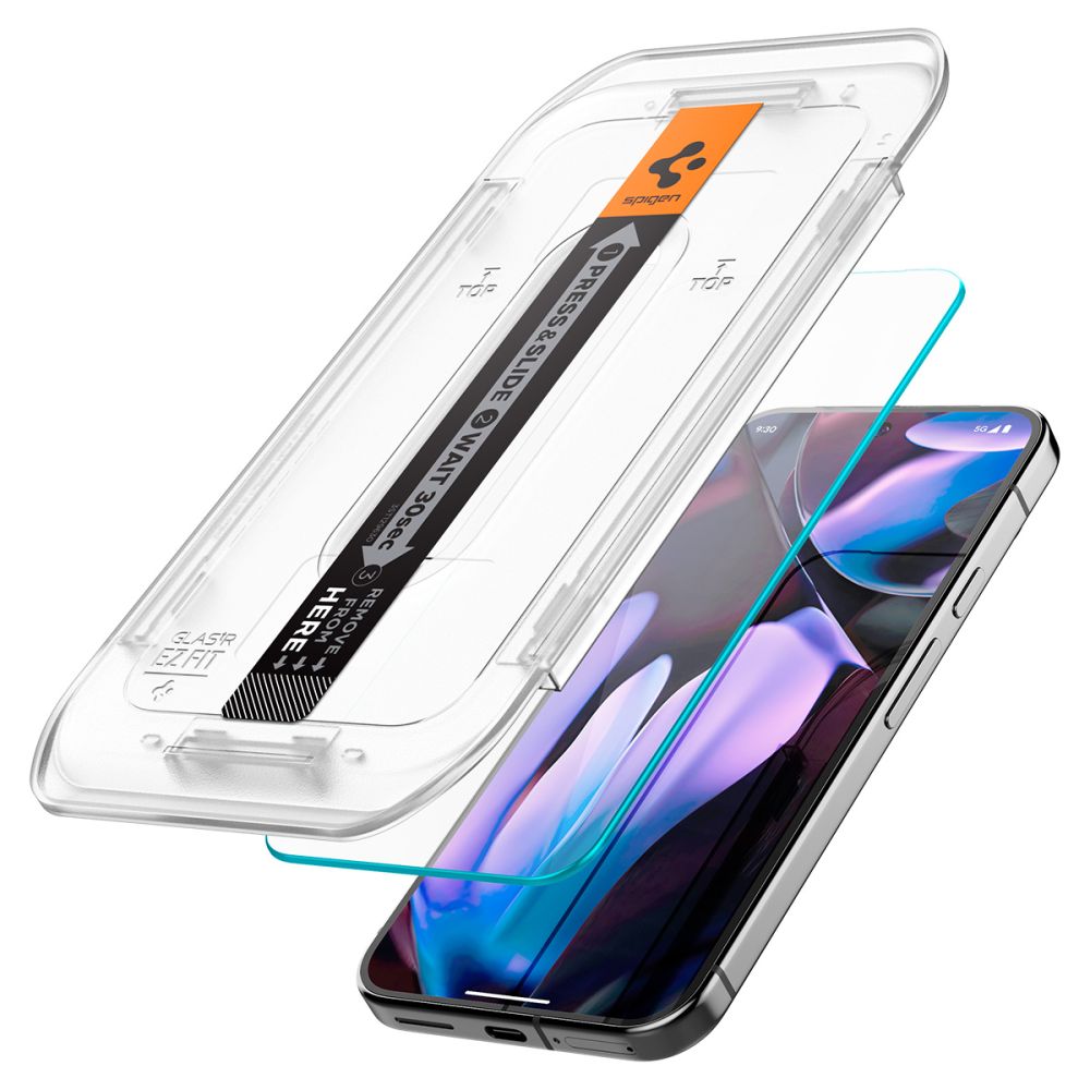 Spigen Google Pixel 9/9 Pro 2-PACK Skärmskydd Glas.tR 