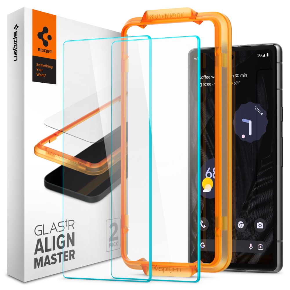 Spigen Google Pixel 7A 2-PACK Skärmskydd ALM GLAS.tR