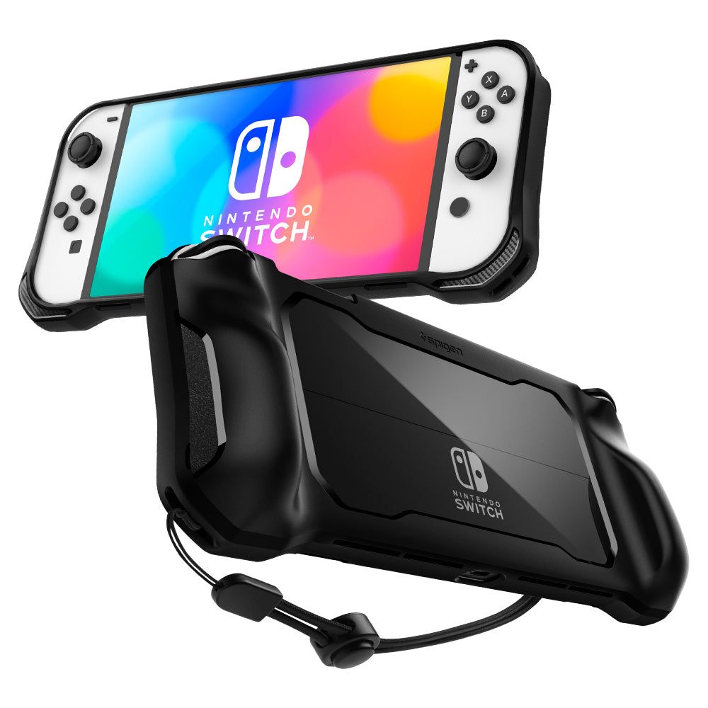 Spigen Nintendo Switch OLED Skal Rugged Armor Matt Svart