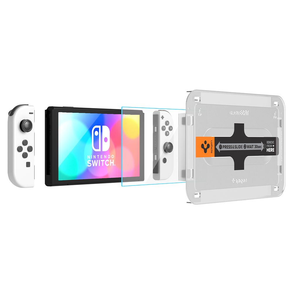 Spigen Nintendo Switch OLED Skärmskydd GLAS.tR 