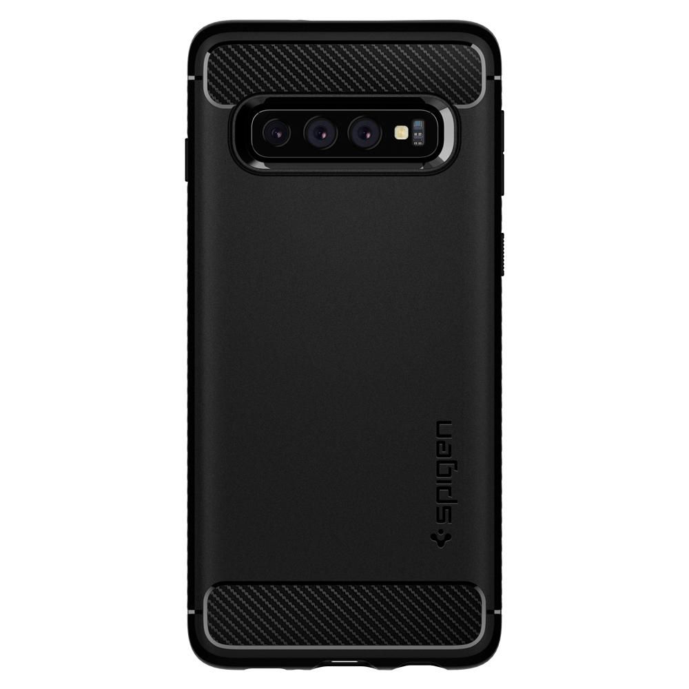 Spigen Samsung Galaxy S10 Skal Rugged Armor Svart