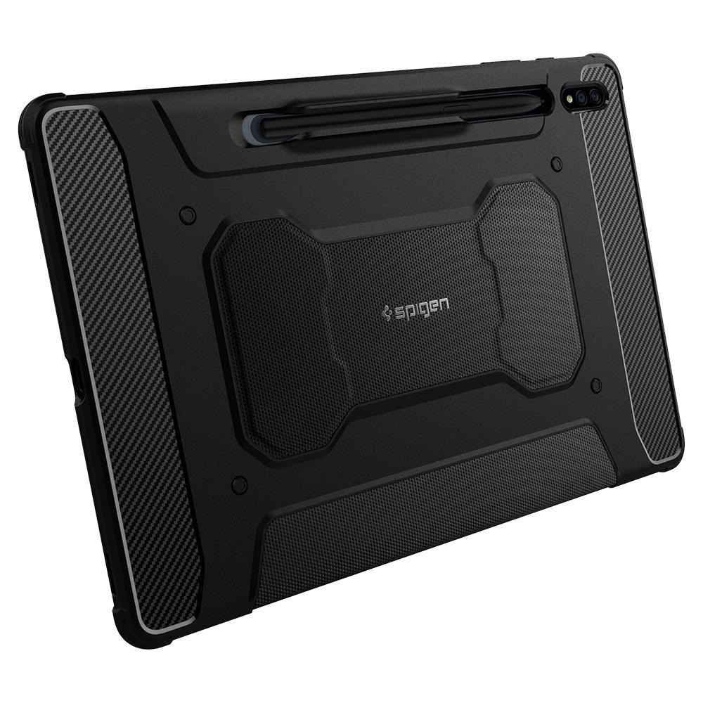 Spigen Galaxy Tab S8 / S7 Fodral Rugged Armor 'Pro' Svart