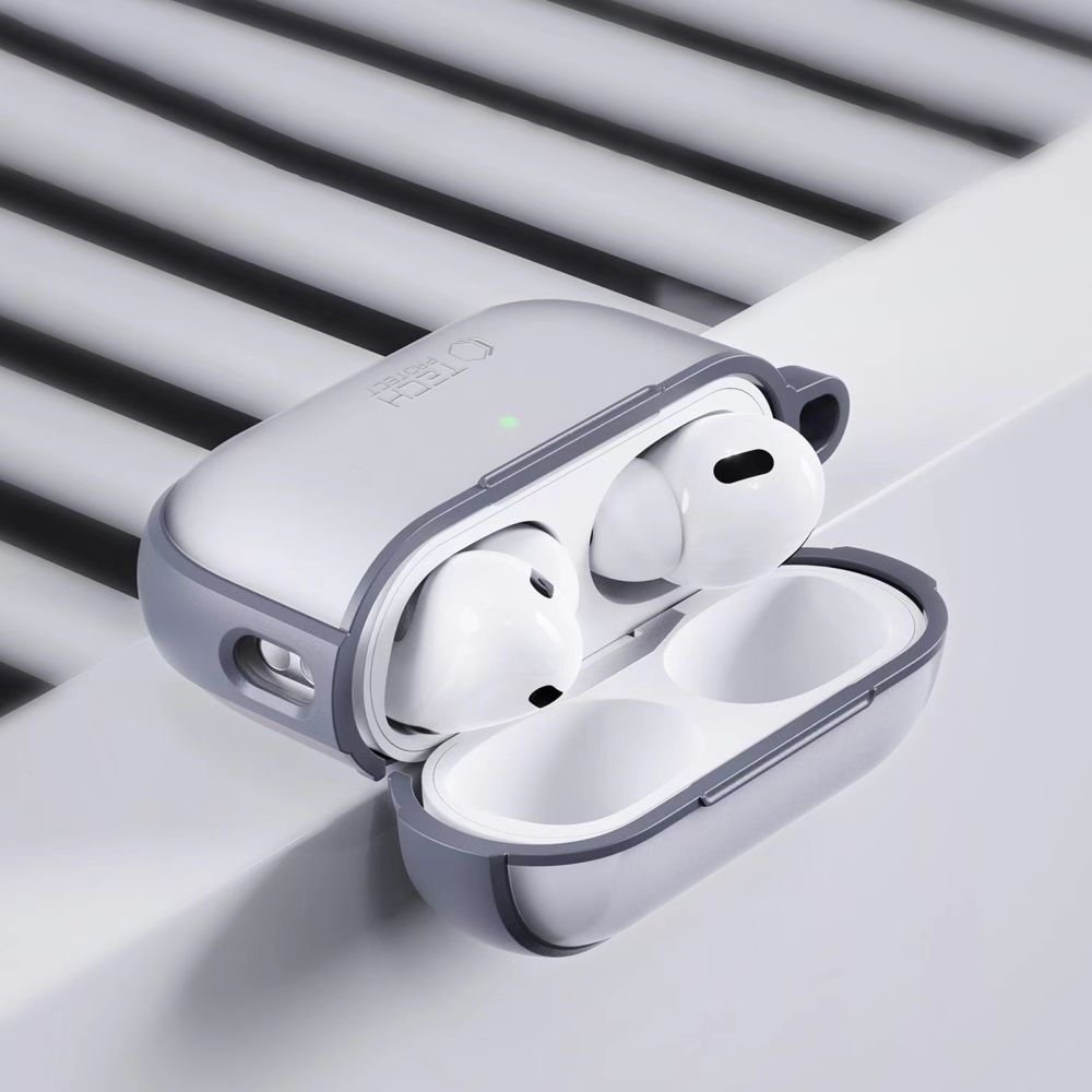 Tech-Protect AirPods Pro 1 / 2 Skal MagMat Grå