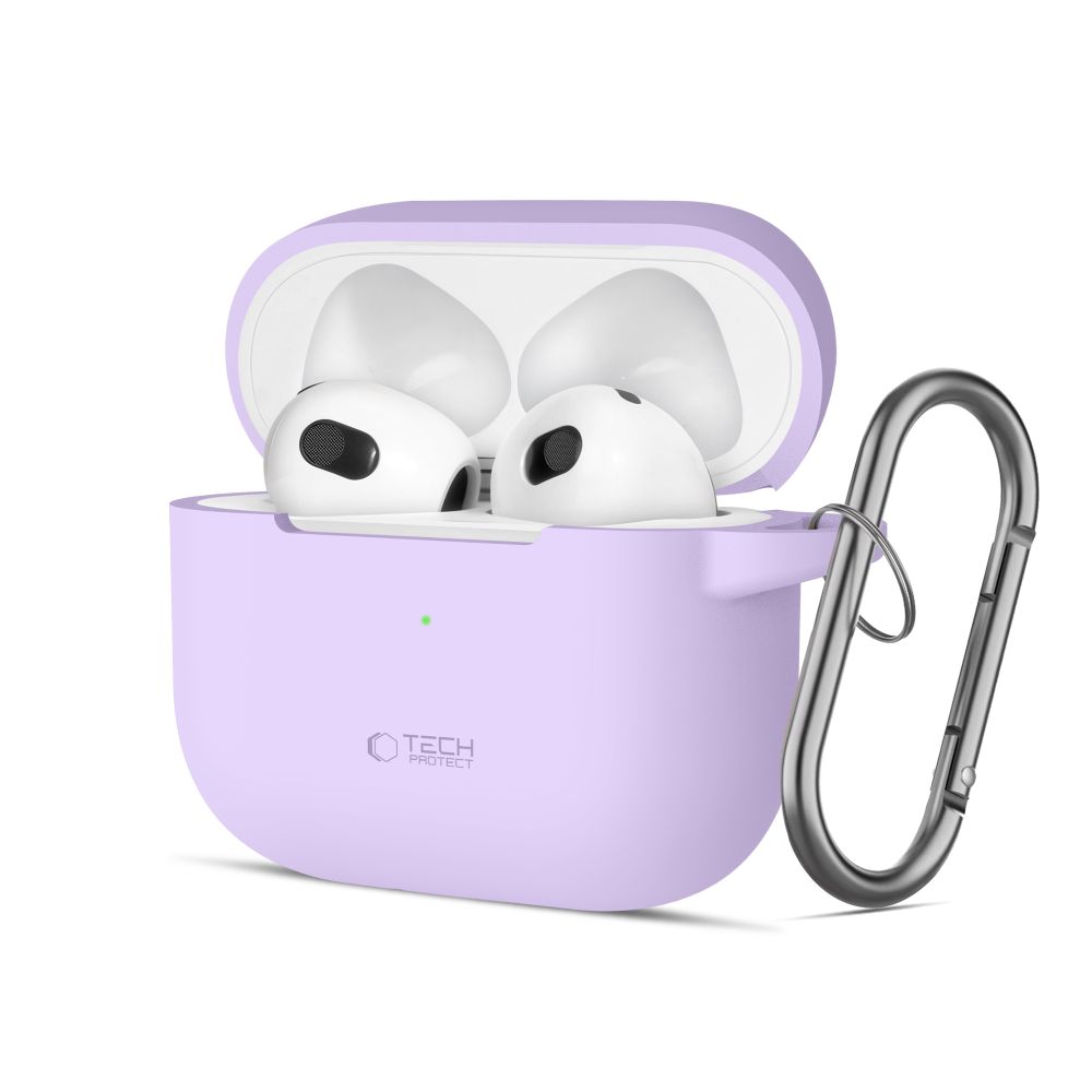 Tech-Protect AirPods 3 Skal Silikon Hook Lavender