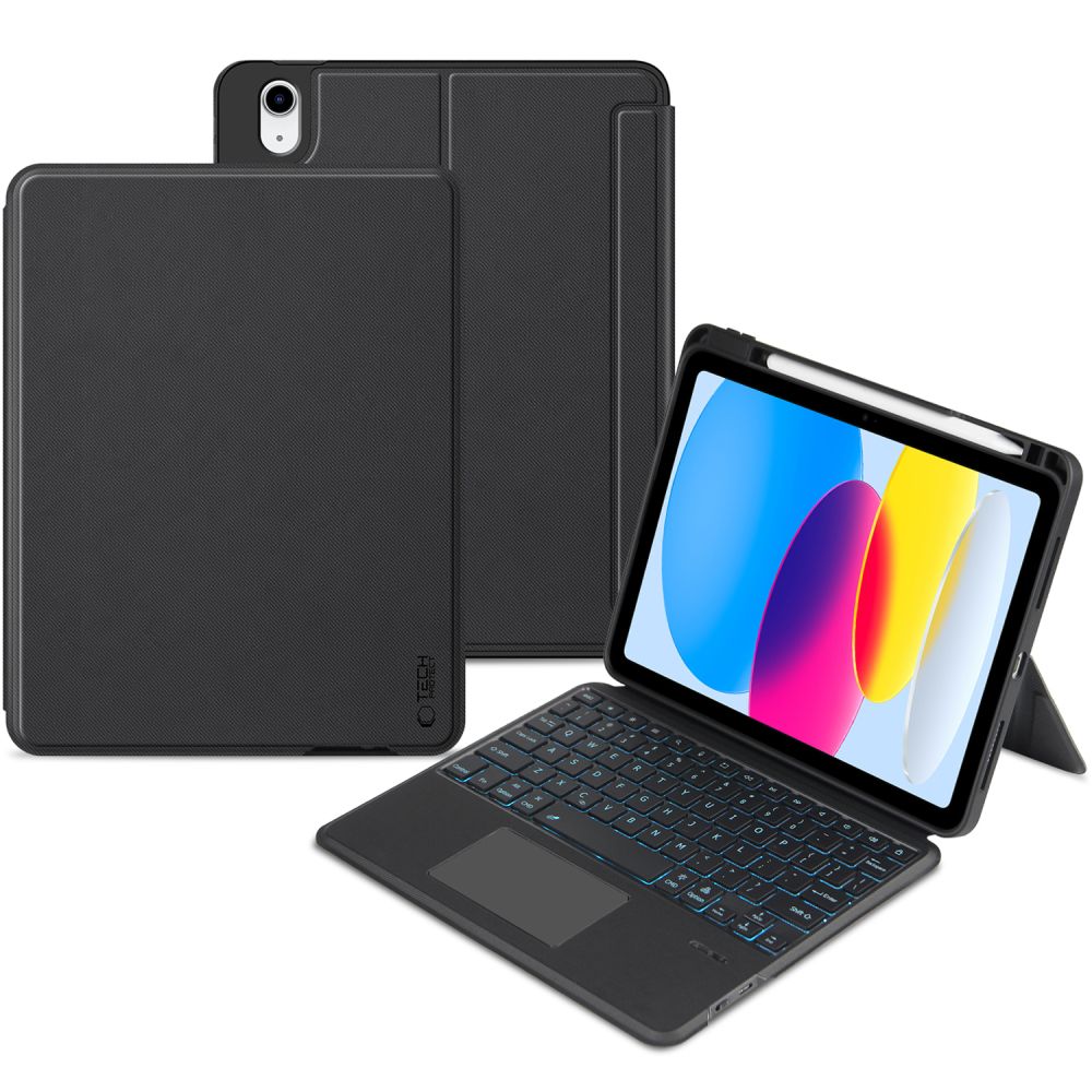 Tech-Protect iPad 10.9 2022 Fodral SmartCase Tangentbord Svart