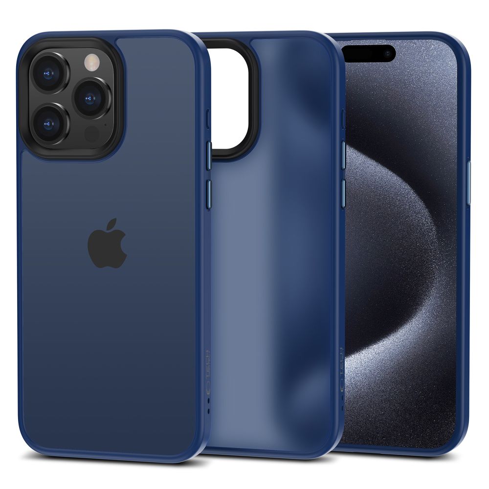 Tech-Protect iPhone 15 Pro Skal MagMat Matte Navy