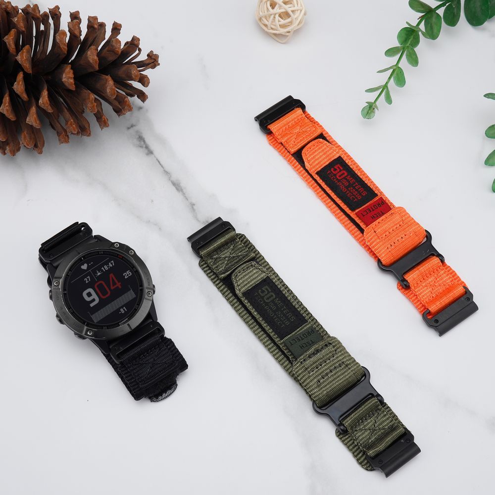 Tech-Protect Garmin Fenix 26 mm Armband Scout Pro Svart