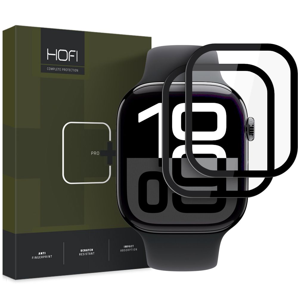 HOFI Apple Watch 10 46 mm 2-PACK Skärmskydd Pro+ Hybrid Glas