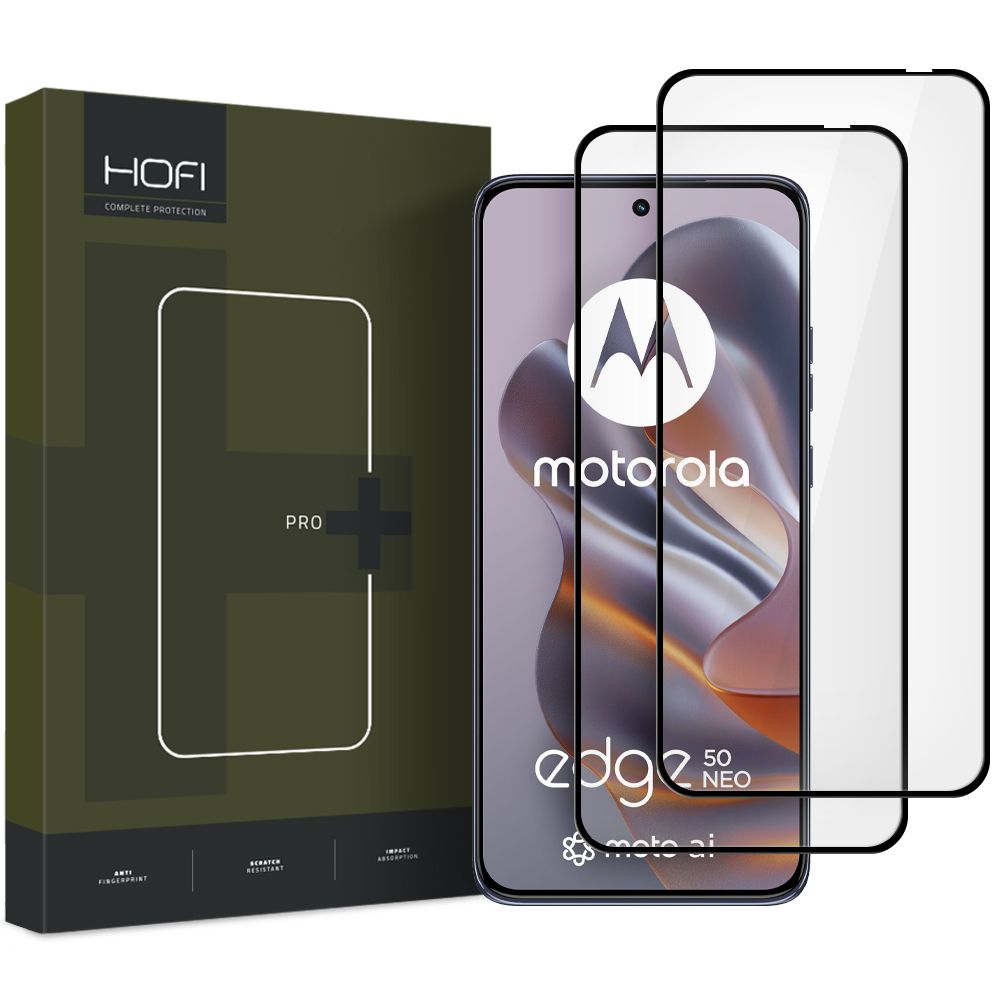 HOFI Motorola Edge 50 Neo 2-PACK Skärmskydd Pro+ Heltäckande