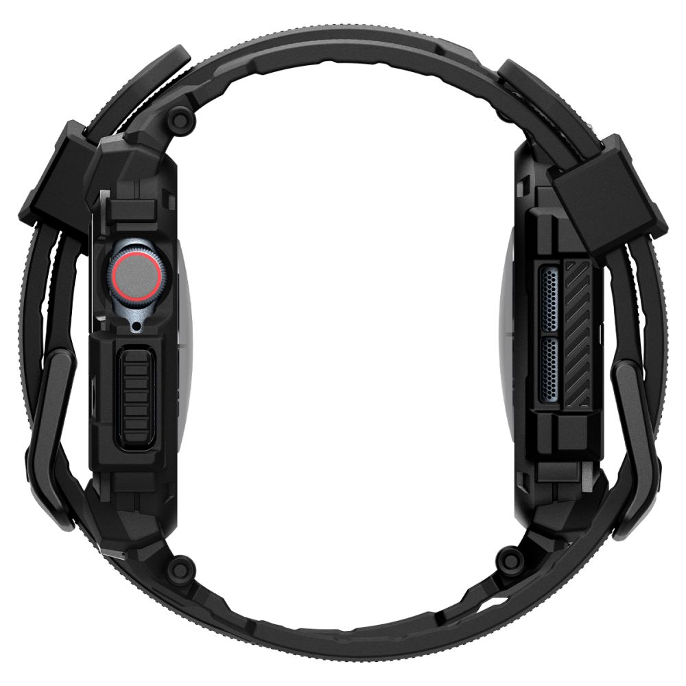 Spigen Apple Watch 10 42 mm Skal/Armband Rugged Armor 'Pro' Matt Svart