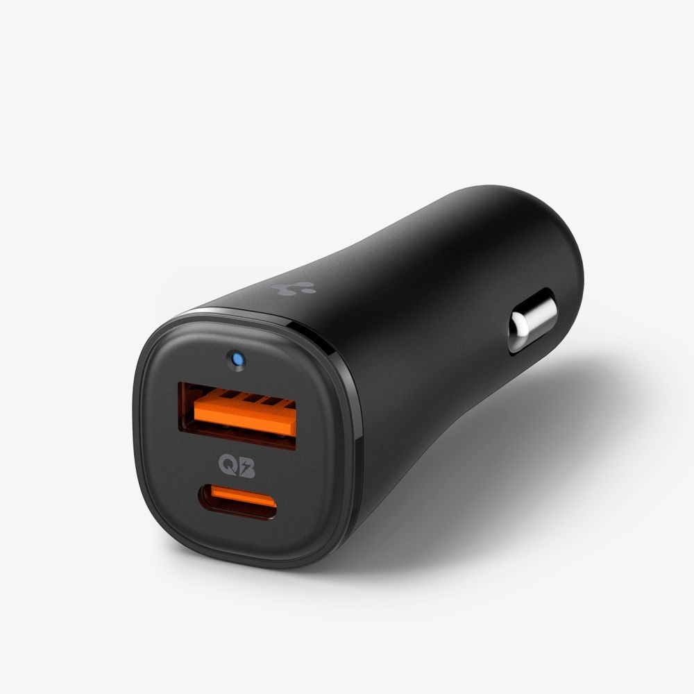 Spigen 50W Billaddare USB-C/USB-A ArcStation Svart