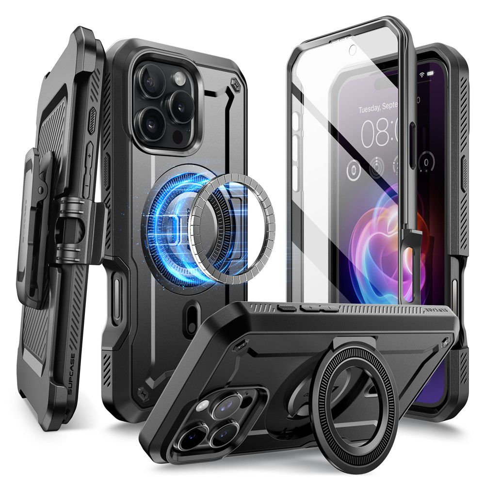 Supcase iPhone 16 Pro Max Skal MagSafe Unicorn Beetle Pro Svart