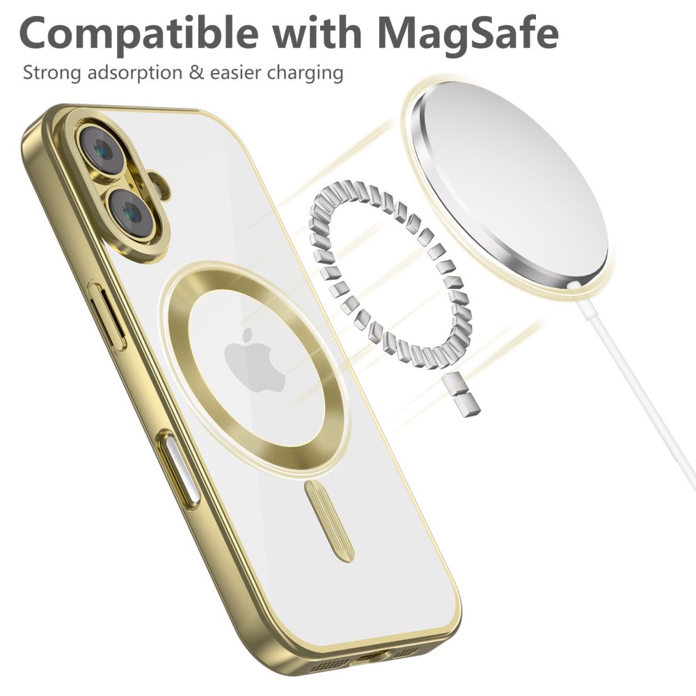 Tech-Protect iPhone 16 Skal MagSafe MagFlex Satin Gold