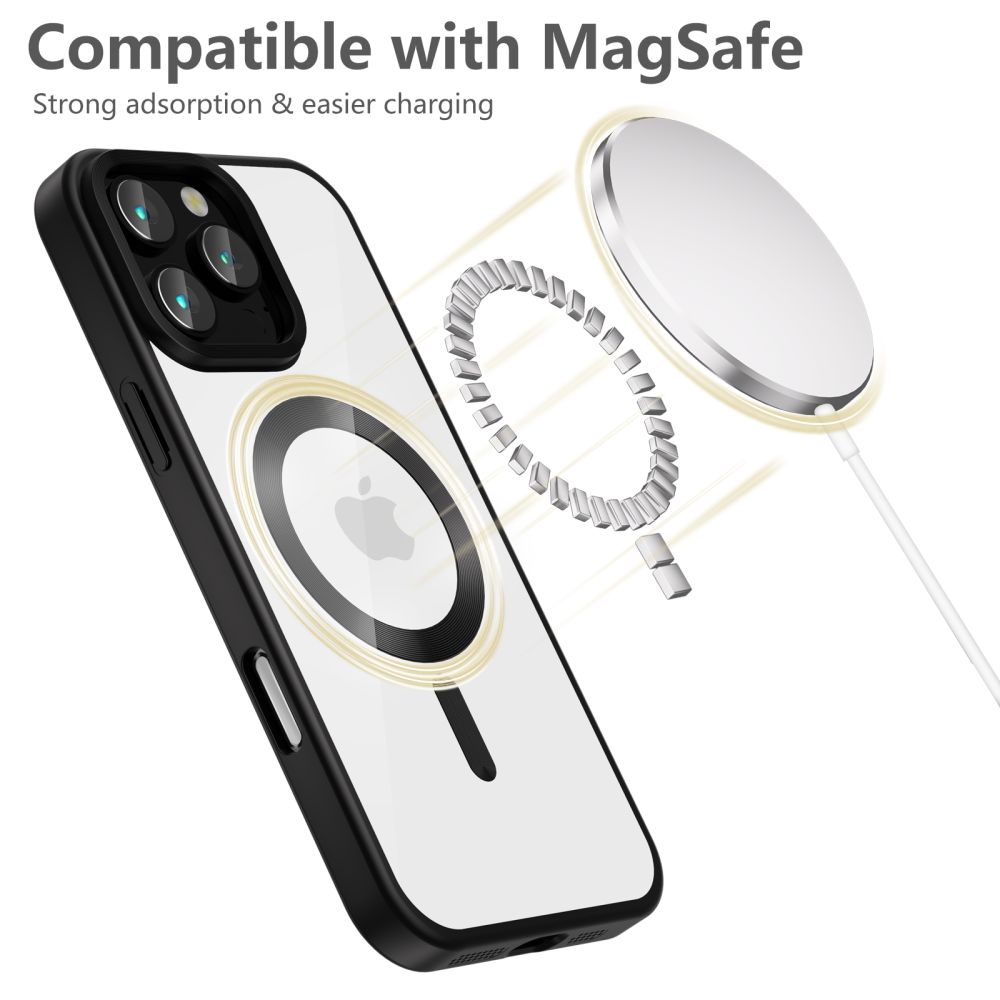 Tech-Protect iPhone 16 Pro Skal MagSafe MagFlex Satin Svart