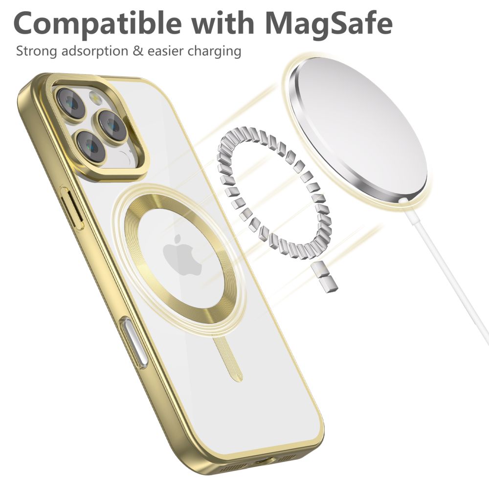 Tech-Protect iPhone 16 Pro Max Skal MagSafe MagFlex Satin Gold