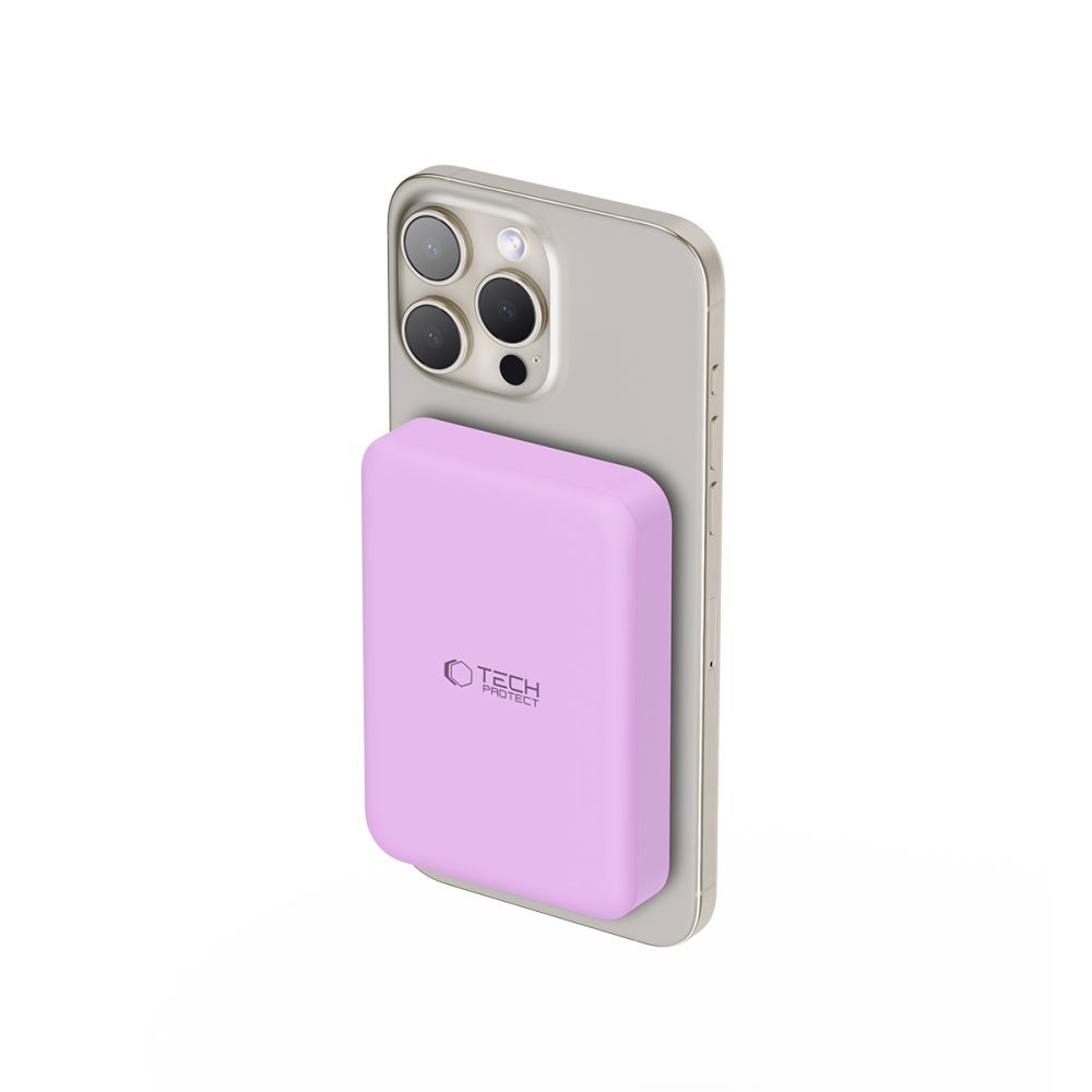 Tech-Protect 10000 mAh MagSafe Powerbank LifeMag Lila