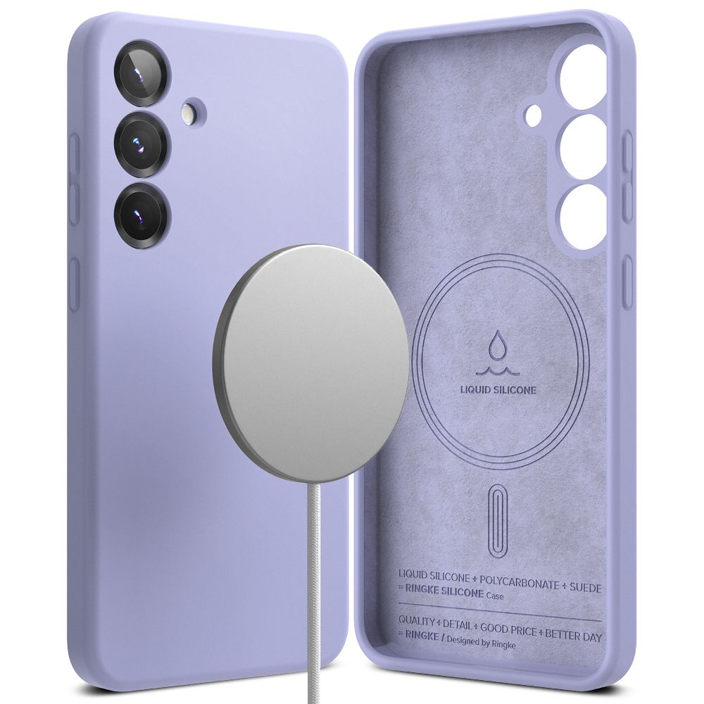 Ringke Galaxy S25 Plus Skal MagSafe Silicone Lavender