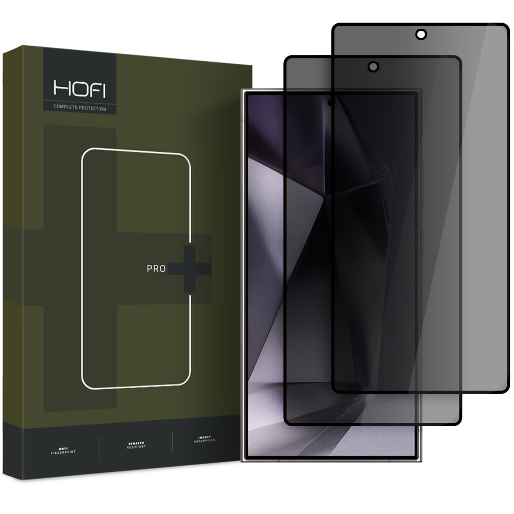 HOFI Galaxy S25 Ultra 2-PACK Skärmskydd Pro+ Härdat Glas Privacy