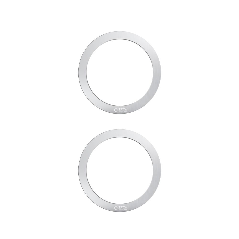 Tech-Protect 2-PACK Magnetisk MagSafe Ring Silver