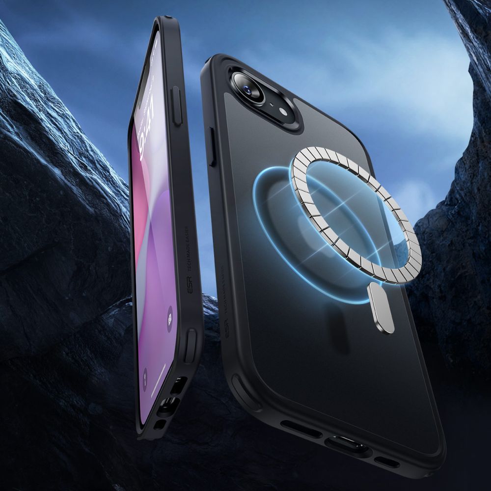 ESR iPhone 16e Skal MagSafe CH HaloLock Frostad Svart