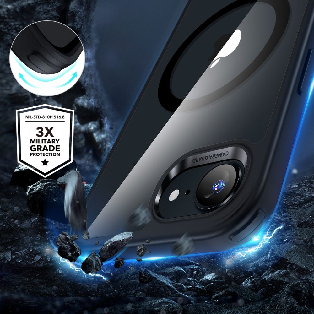 ESR iPhone 16e Skal MagSafe CH HaloLock Transparent / Svart