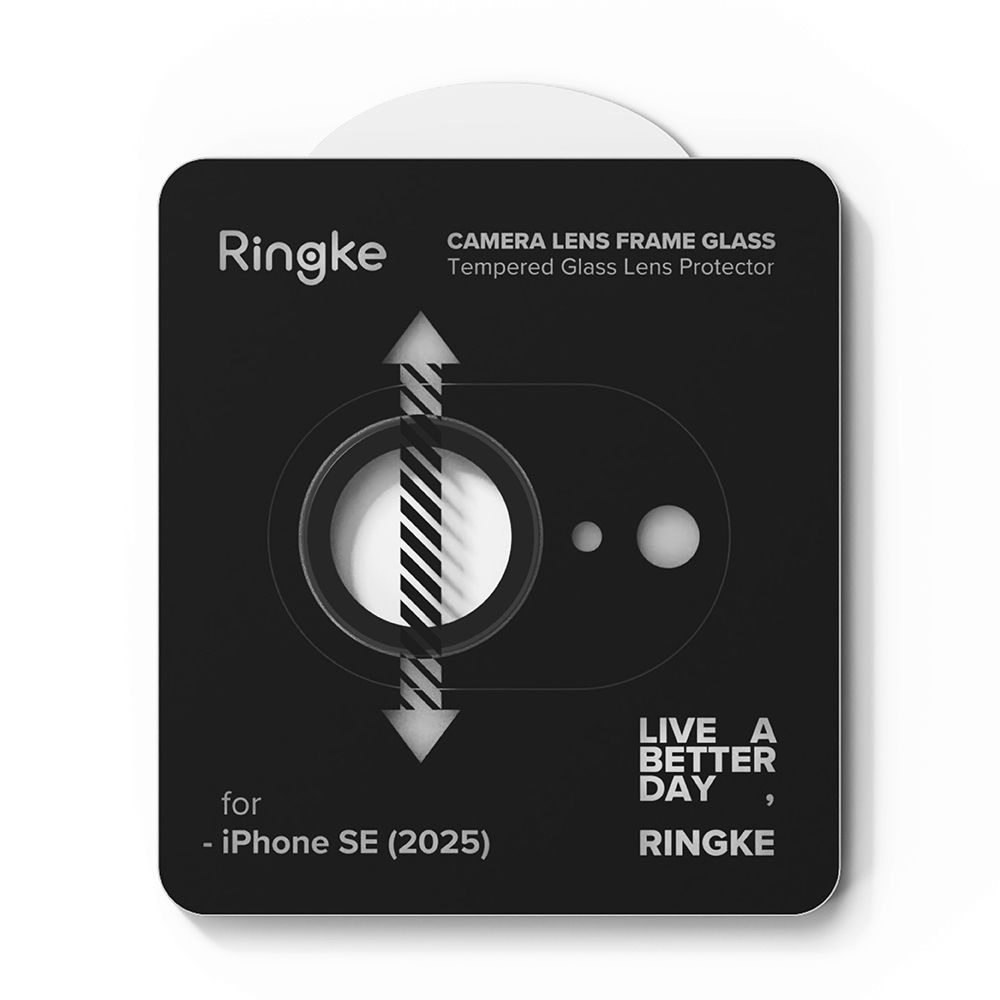 Ringke iPhone 16e 2-PACK Linsskydd Härdat Glas Svart